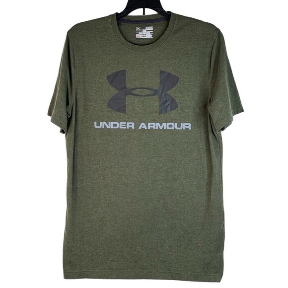Under Armour Heat Gear Loose Fit Men's Short Sleeve Tee Shirt Green Size Small - Picture 1 of 5